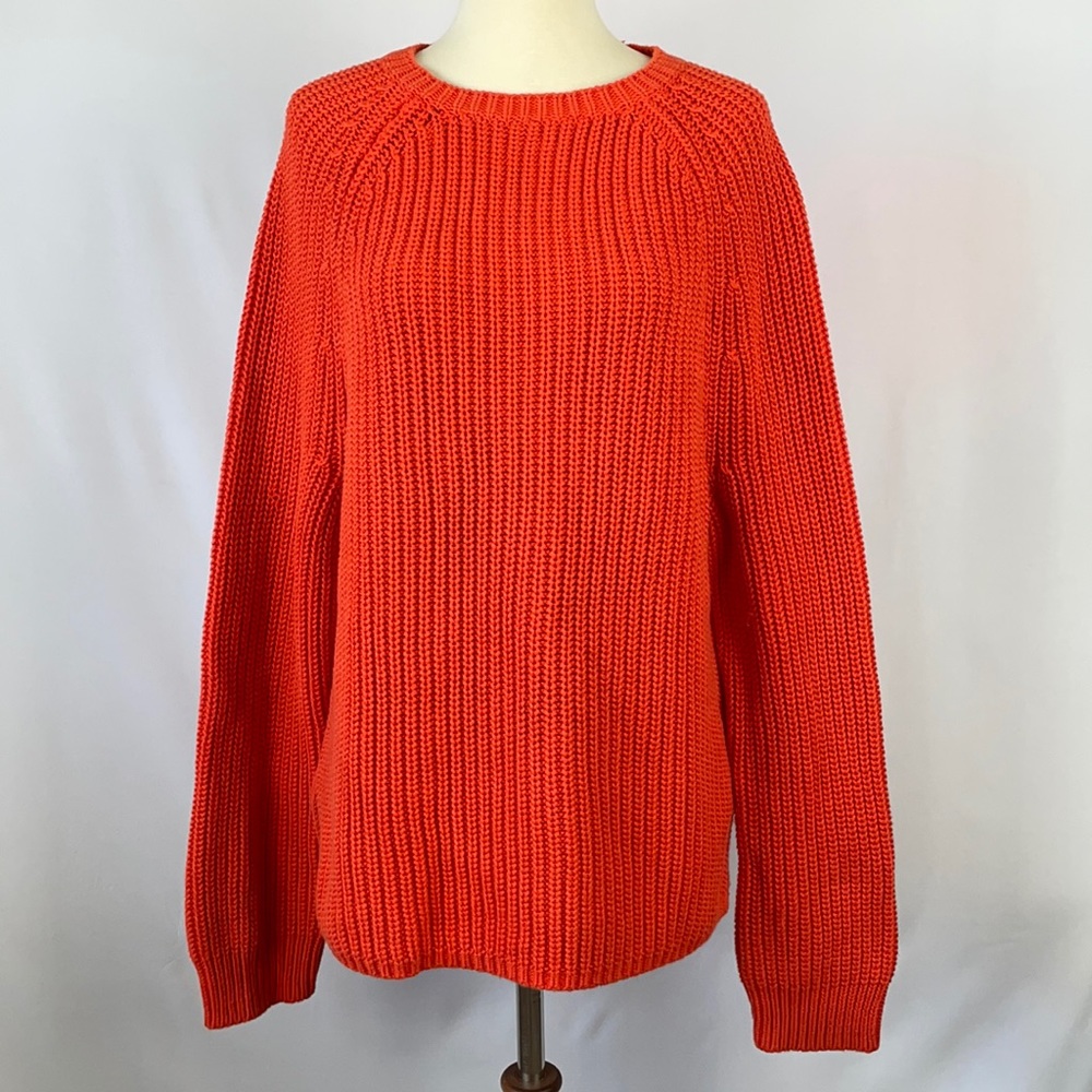 Lauren Ralph Lauren Bold Orange Knit Sweater